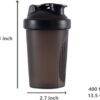 Shaker Bottle Protein Shakes and 16-Ounce/400ML Shaker-Bottle with Whisk Balls,…
