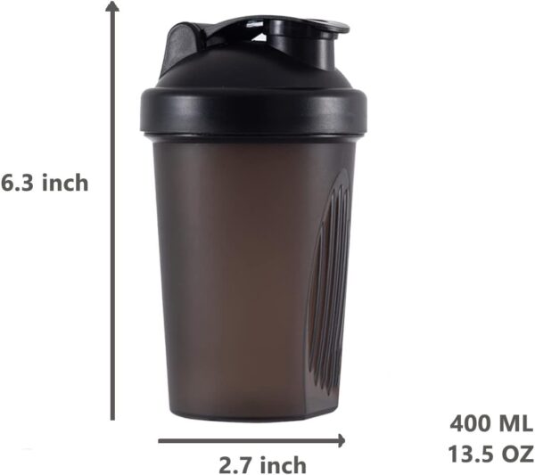 Shaker Bottle Protein Shakes and 16-Ounce/400ML Shaker-Bottle with Whisk Balls,…