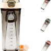 Litex Pop-up Shaker Bottle-Shaker Cup w/Carrying Handle and Ball-Shaker Bottles for...