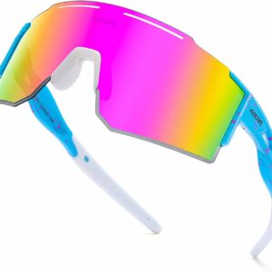 Sports Polarized Sunglasses UV Protection for Youth, Men & Women, Ideal for Cycling…
