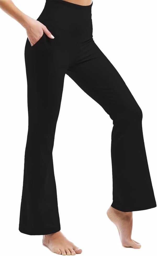 Ipletix Flare Leggings for Women, High Waisted Yoga Pants with Pockets for…