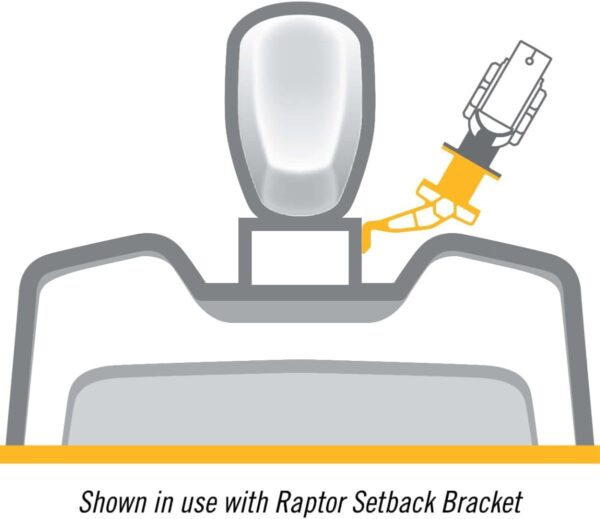 Minn Kota Raptor Jack Plate Adapter Bracket – Port, 2″ Setback, 4″ Rise, Black