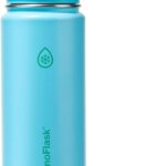 ThermoFlask 24 oz Double Wall Vacuum Insulated Stainless Steel Water Bottle with Spout...