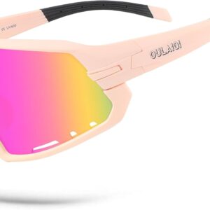 Cycling Glasses Baseball Sunglasses for Men Women UV400 Protection for Running…