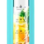 32 Oz Motivational Borosilicate Glass Water Bottle with bamboo lid, silicone sleeve (Aqua)
