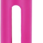 Takeya 22 Ounce Classic Glass Water Bottle with Silicone Sleeve and Twist Cap, Fuchsia
