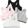 Bras for Girls Seamless Cami Bralettes Sports Solid Vest Unpadded Bra