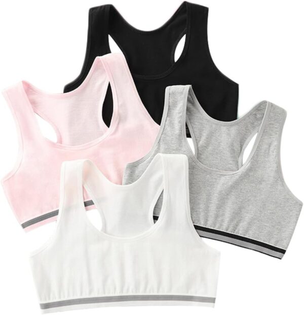 Bras for Girls Seamless Cami Bralettes Sports Solid Vest Unpadded Bra