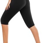 DHSO Women's Knee Length Capri Leggings  High Waisted Capri Pants Workout...