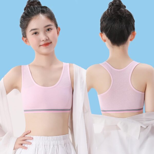 Bras for Girls Seamless Cami Bralettes Sports Solid Vest Unpadded Bra
