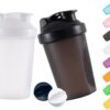 Shaker Bottle Protein Shakes and 16-Ounce/400ML Shaker-Bottle with Whisk Balls,...