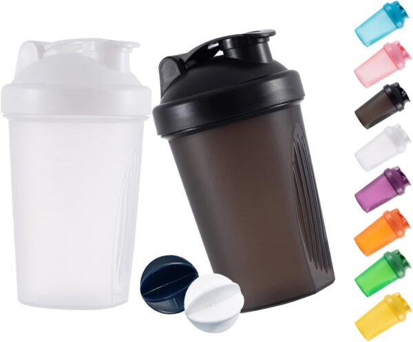 Shaker Bottle Protein Shakes and 16-Ounce/400ML Shaker-Bottle with Whisk Balls,…
