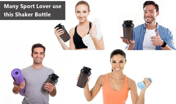 Shaker Bottle Protein Shakes and 16-Ounce/400ML Shaker-Bottle with Whisk Balls,…