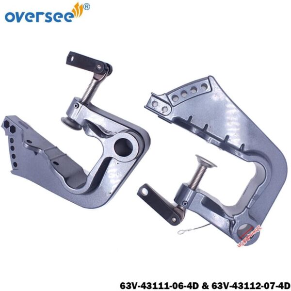63V-43111 & 63V-43112 Bracket Clamp Set for Yamaha Outboard Motor 9.9HP 15HP 2T…