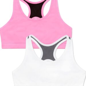 Fruit of the Loom Girls’ Stay Dry Racerback Sports Bra