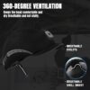 Lightweight Bump Cap with Reflective Stripes, Breathable Baseball Cap Style, Head…