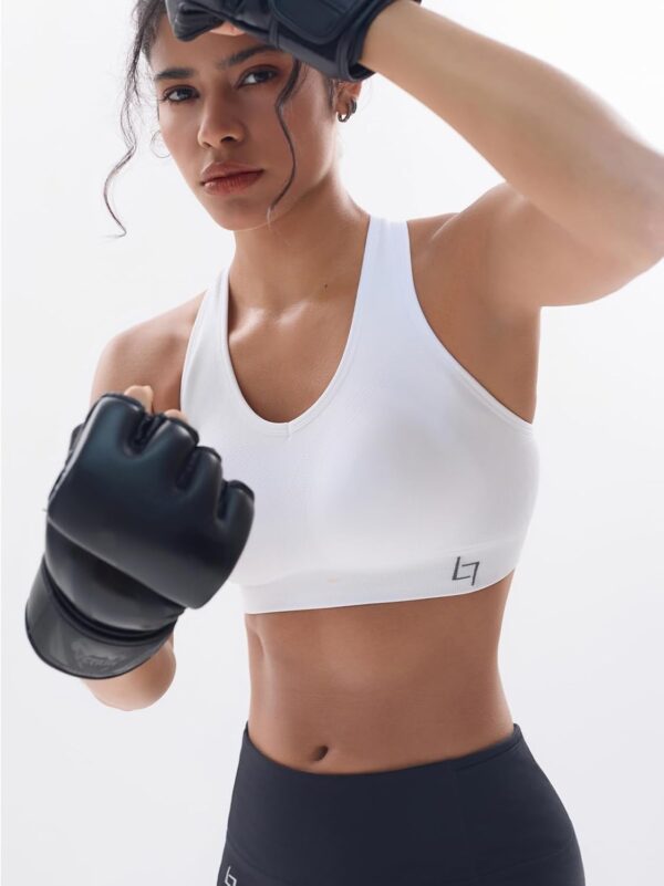 FITTIN Racerback Sports Bras for Women – Padded Seamless High Impact Support…