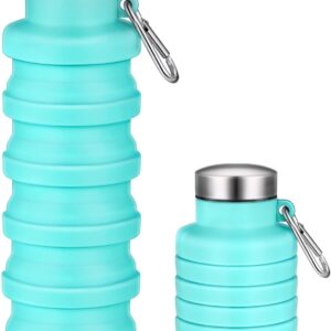 Baderke Collapsible Water Bottles 17oz Travel Sports Portable Water Bottle with…