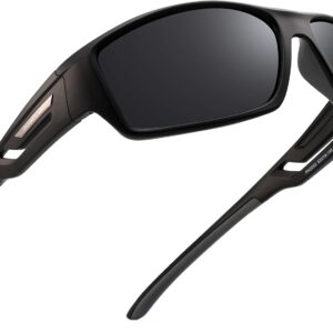 PUKCLAR Sports Polarized Sunglasses for Men Women Driving Sunglasses Cycling Running…