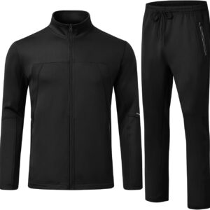 Rdruko Men’s Tracksuits 2 Piece Set Athletic Sports Casual Full Zip Jogging Sweatsuit