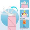 2 Pieces Foldable Water Bottles 620ml, Collapsible Water Bottles Reusable Drinking…