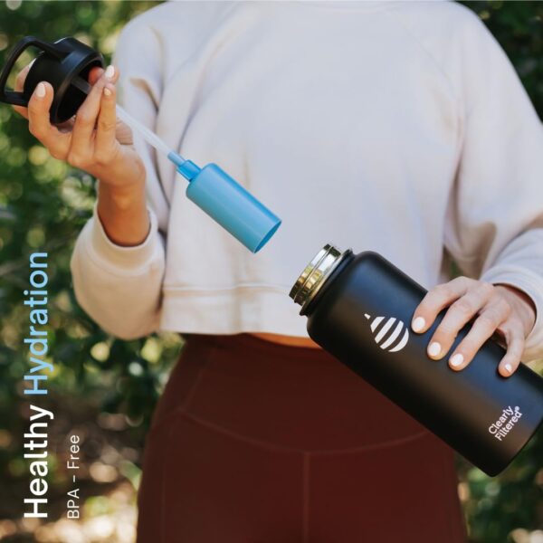 Clearly Filtered Water Bottle | Removes 220+ Contaminants, Double-Wall Insulated…