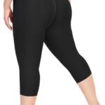 Plus Size Capri Leggings for Women- XL-4XL High Waist Tummy Control Stretchy...