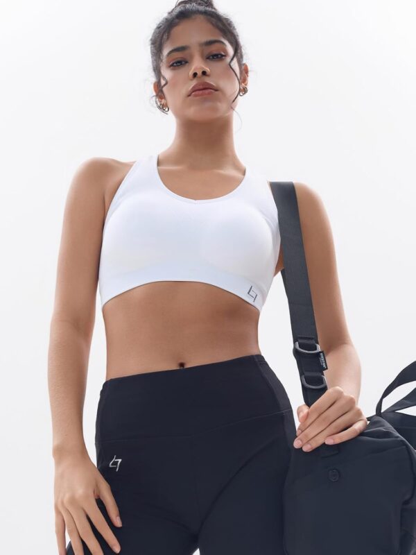 FITTIN Racerback Sports Bras for Women – Padded Seamless High Impact Support…