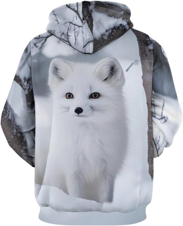 White Fox in The Snow Unisex Hoodies Long Sleeve Hooded Pullover Lightweight…