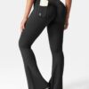 YEOREO CoreFlex Flare Leggings with Pockets for Women Scrunch Workout…
