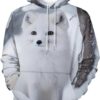 White Fox in The Snow Unisex Hoodies Long Sleeve Hooded Pullover Lightweight...