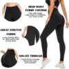 FULLSOFT 3 Pack Leggings for Women High Waisted Soft Black Yoga Pants for…