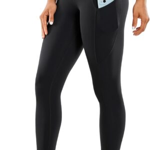 CRZ YOGA Women’s Naked Feeling Workout Leggings 25 Inches – High Waisted…