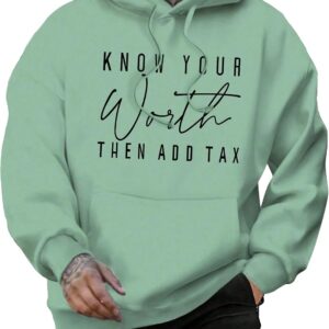 SOLY HUX Hoodies for Men Letter Graphic Sweatshirt Drawstring Long Sleeve Streetwear…