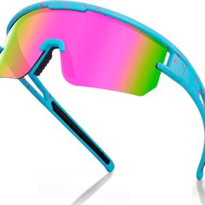 Polarized Cycling Sunglasses for Men Women UV400 Baseball Glasses for MTB Riding…