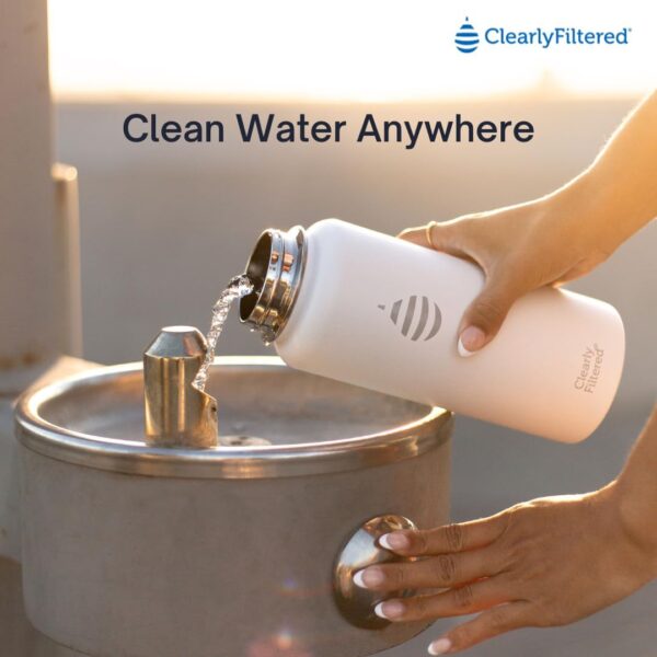 Clearly Filtered Water Bottle | Removes 220+ Contaminants, Double-Wall Insulated…