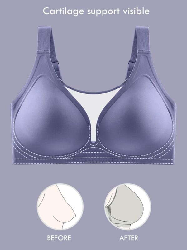 Aulooks Plus Size Women Minimizer Wireless Bras Full Coverage Wide Strap…