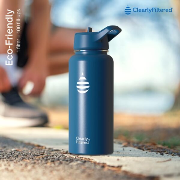 Clearly Filtered Water Bottle | Removes 220+ Contaminants, Double-Wall Insulated…