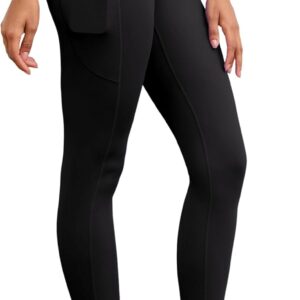 Womens Compression Leggings with Pockets Tummy Control Workout Yoga Tights…