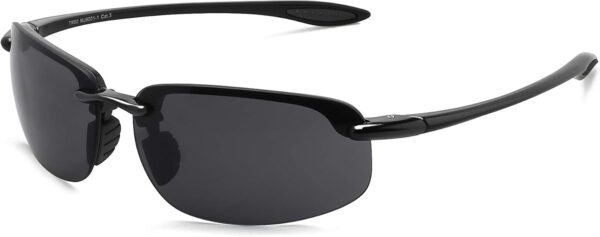 WISTON Sports Polarized Sunglasses for Men Women Tr90 Rimless Frame for Running…