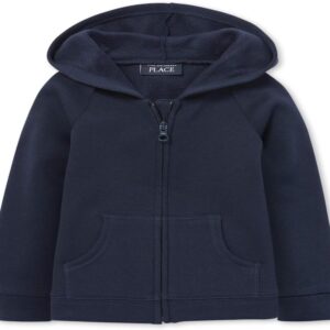 The Children’s Place Baby Girls’ and Toddler French Terry Zip Up Hoodie