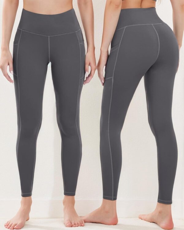 Dimore 4 Pack Workout Leggings for Women with Pockets,High Waisted Tummy…
