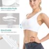 FITTIN Racerback Sports Bras for Women – Padded Seamless High Impact Support…