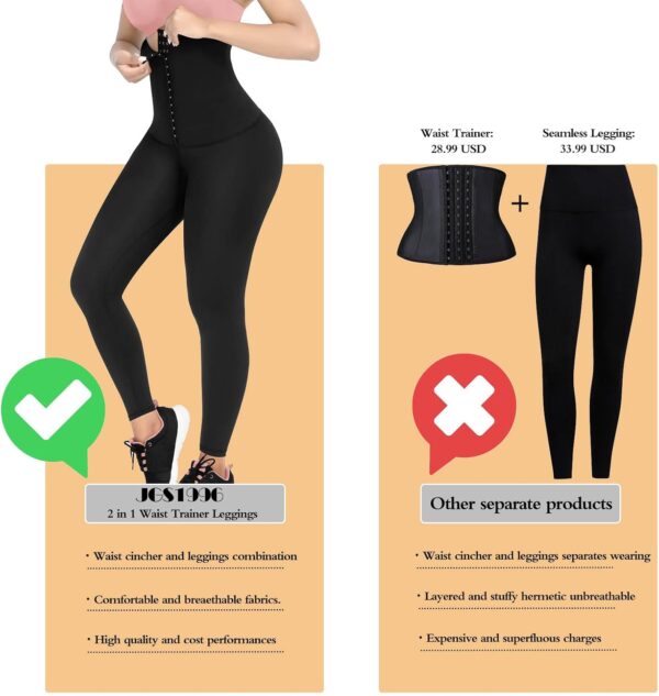 JGS1996 Plus Size Shapewear Tummy Control Leggings for Women High Waisted…