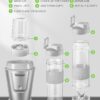 Personal Blender, Electric Shake Bottle with 2 x 20oz Travel Bottle and Coffee/Spices…