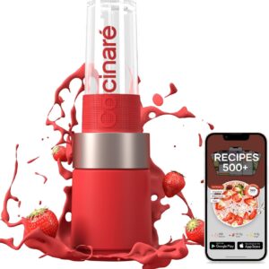 Cocinare 1100W Personal Blender for Shakes & Smoothies, Portable with 6 Titanium…