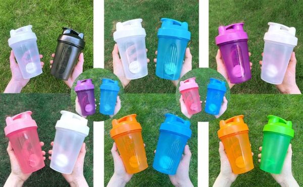 Shaker Bottle Protein Shakes and 16-Ounce/400ML Shaker-Bottle with Whisk Balls,…