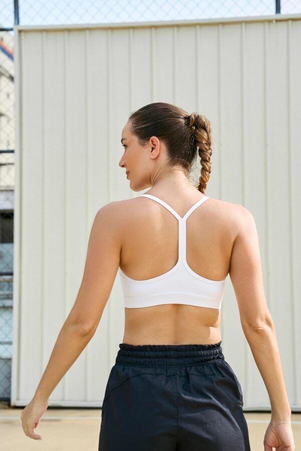 Smooth Sports Bras for Women Workout Tops Y-Back Padded Yoga Bra Basic…