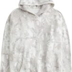 Women Camo Hoodies Maple Leaf Oversized Fleece Hooded Sweatshirt Loose Long Sleeve...