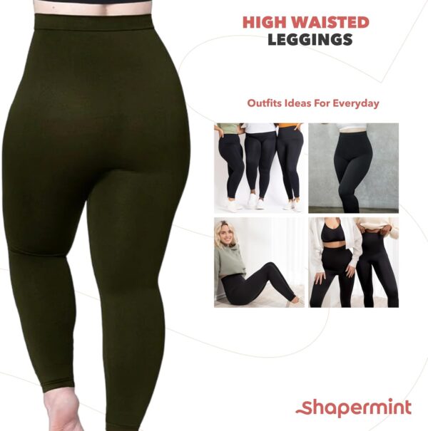 SHAPERMINT Leggings for Women Tummy Control – High Waisted Shapewear…